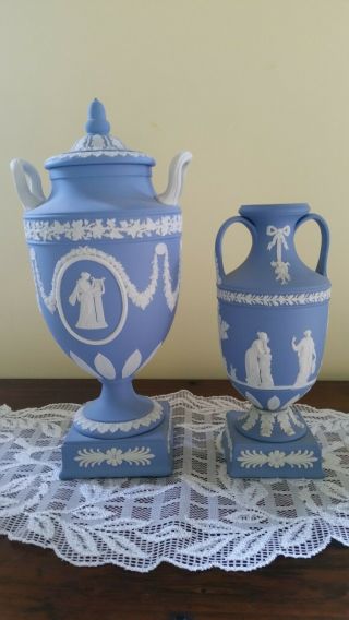 Wedgewood 81/2 " Vase And 12 " Urn
