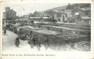 Early Postcard Bottle Store At Apollinaris Spring Germany Bad Neuenahr - Ahrweiler