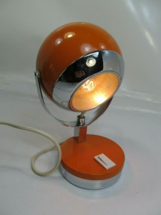Vintage Atomic Space Age Design Eyeball Minimalist Desk Lamp