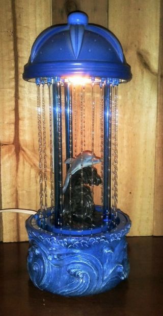 Vintage Dolphin Mineral Oil Rain Lamp Perfect