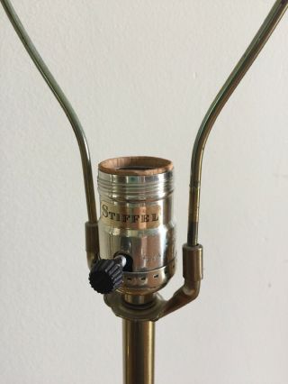 Pair Stiffel Vintage Brass Lamps Mid Century 5