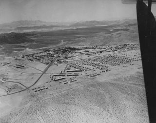 Boulder City/lake Mead Vintage Aerial Union Pacific Photo:8 X 10 Late 