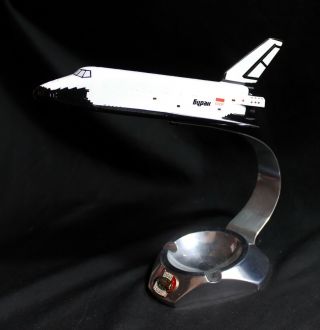 Soviet Ussr Buran Table Model Space Meal Stand Ashtray Le Bourget Rare Shuttle