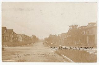 Gary,  Indiana - Maryland St South Of 7th Ave - C1910 Rppc P/u Gary - W.  L.  Cole?