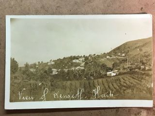 Kenscoff Haiti Real Photo Postcard Town View Circa 1940 