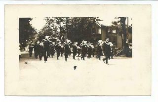 1909 Parade Band Rppc Real Photo Postcard,  Pine Grove Pa - Schuylkill County