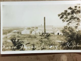 Kenscoff Haiti Real Photo Postcard Of Hasco Sugar Factory Circa 1940 