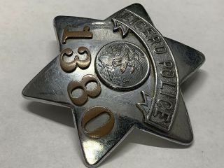 OBSOLETE 1920 ' s Cicero Illinois Police Badge Al Capone Era Meyer and Wenthe 2