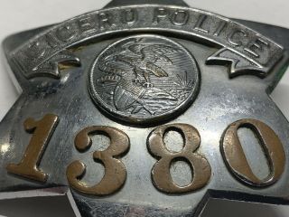 OBSOLETE 1920 ' s Cicero Illinois Police Badge Al Capone Era Meyer and Wenthe 4