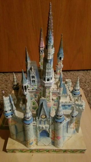 Jim Shore Disney Cinderella Castle Of Dreams Vhtf 4007221