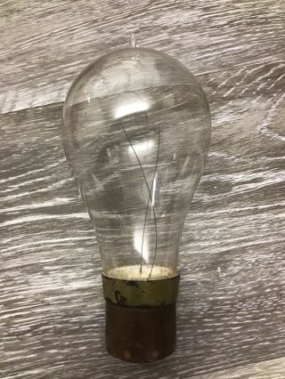 Antique Early Rare T - H Electric Co.  Light Bulb 1890’s