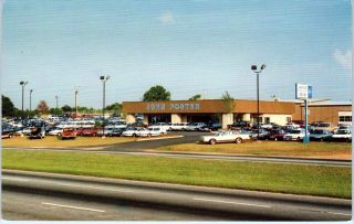 Easley,  Sc South Carolina John Foster Ford Dealer C1970s Roadside Postcard