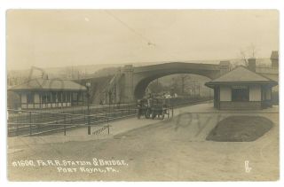 Rppc Prr Railroad Station Port Royal Pa Juniata County Real Photo Postcard