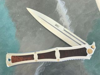 DARREL RALPH HANDMADE Large Folding KNIFE - 15 inches open - 12