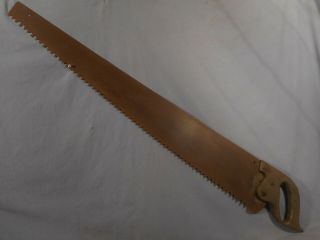 Antique/vintage One/two Man Crosscut Logging Saw 42 " Blade