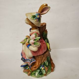 Fitz and Floyd Classics Old World Rabbits Female Candlestick - PLEASE READ 2