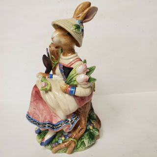 Fitz and Floyd Classics Old World Rabbits Female Candlestick - PLEASE READ 5