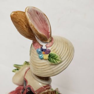 Fitz and Floyd Classics Old World Rabbits Female Candlestick - PLEASE READ 6
