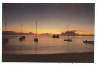 B.  I.  O.  T.  - Diego Garcia,  Sunrise At Marina Postcard Indian Ocean