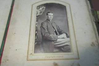 CDV Photo Album from Kansas and Missouri,  Civil War Soldiers.  39 Images.  KS MO 8
