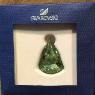 Swarovski Green Red Christmas Tree Crystal Ornament 2