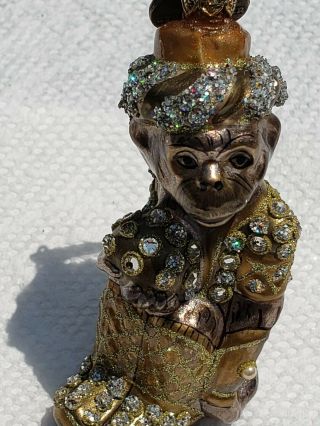Jay Strongwater Monkey Ornament Made In Poland
