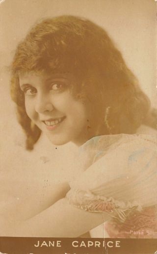 June Caprice Silent Movie Actress Pathe Studio Stage & Film Celebrity 1919 Rppc