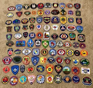 Fire Department/emergency Services Patch (set 4) 100 Patches.