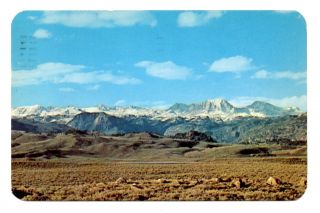 Fremont Peak Wind River Range Postcard Wyoming Pinedale Country 1963 Postmark