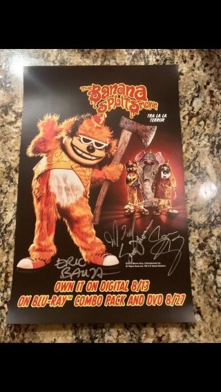 Sdcc 2019 Banana Splits Horror Movie Poster Signed By Cast Comic Con