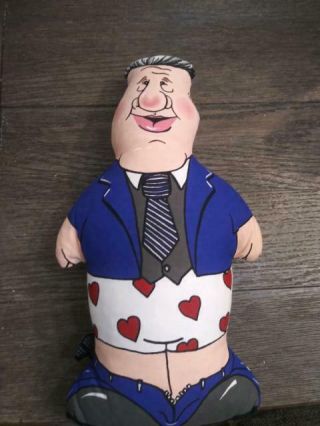 Vintage Fondle Me Bubba Doll Stuffed Dirty Talking Bill Clinton 1998 Made In Usa