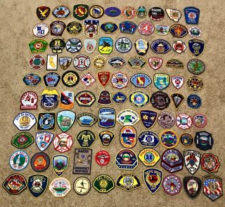 Fire Department/emergency Services Patch (set 2) 100 Patches.