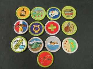 Boy Scout Merit Badges 15 Plastic Back Merit Badges C16 3
