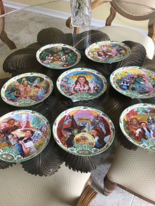Bradex Collector Plates Wizard Of Oz Set Of 8 Musical Plates -
