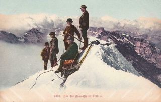 Twelve Printed Postcards - Chamonix Switzerland - Hockey Ski - Ing Mountains Etc