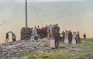 I.  O.  M.  Summit Of Snaefell 1911 With Summit Cachet In Violet
