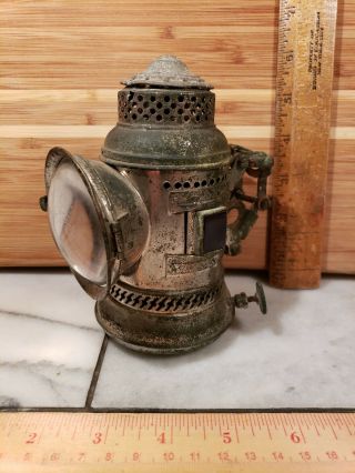 Antique Hitchcock Lamp Co.  Manufacturer Watertown N.  Y Happy Thought Bicycle Lamp