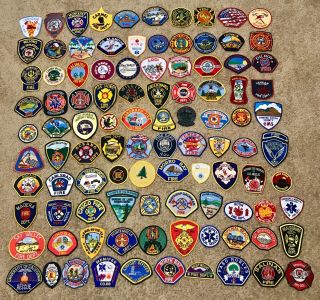 Fire Department/emergency Services Patch (set 9) 100 Patches.