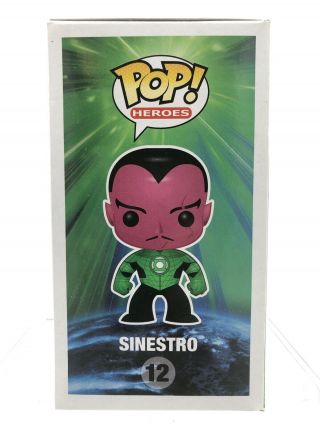 Funko Pop DC Heroes 12 METALLIC SINESTRO Green Lantern 2011 SDCC 1/480 6