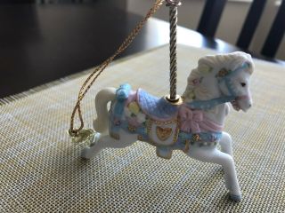 Lenox Carousel Animal Ornament - Palomino Horse - 1989 - No Box