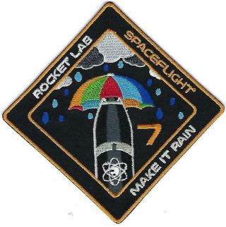 Rocket Lab Mission 7 Make It Rain Spaceflight Patch