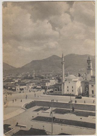 T) Postcard Albania Tirana Circulated To Italy 1941