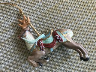 Lenox Carousel Animal Ornament - Reindeer - 1989 - No Box
