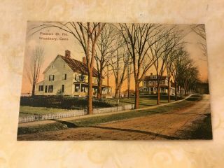 Vintage Post Card Woodbury,  Conn.  Pleasant St.  No.  1910