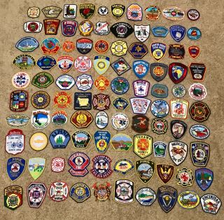 Fire Department/emergency Services Patch (set 5) 100 Patches.