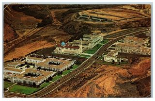 Aerial View San Diego Ca University 1963 Postcard 10h