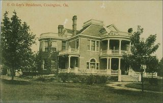 Historic Homes: E.  O.  Lee Residence,  Covington,  Ga.  Pre - 1910.