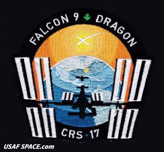 Crs - 17 - Spacex Falcon - 9 Dragon F - 9 Iss Nasa Resupply Mission Patch