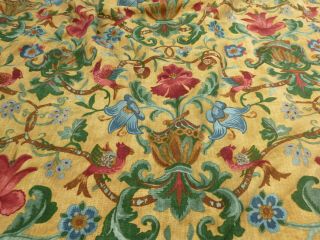 GLORIOUS VINTAGE MTM ZOFFANY HUGE HEAVY INTERLINED COUNTRY HOUSE CURTAIN 123 