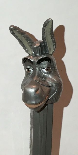 Pez - Limited Edition Silver Donkey.  From Shrek.  Non Us Release.